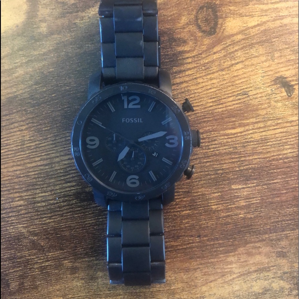 Fossil men’s gun metal grey - fitted for woman